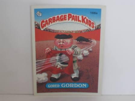 166a Gored GORDON 1986 Topps Garbage Pail Kids Card